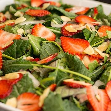 Kale and Strawberry Slaw