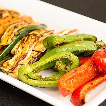 Grilled Vegetables on Platter